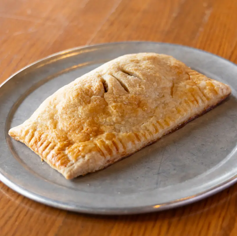 The seasonal hand pie is a staple dessert from our scratch-made menu