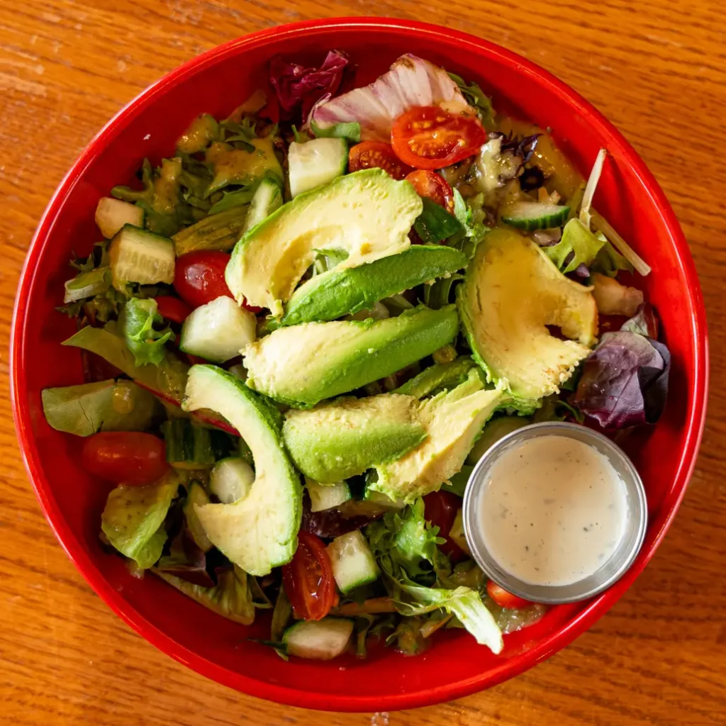 Our Kitchen salad can be ordered for catering groups