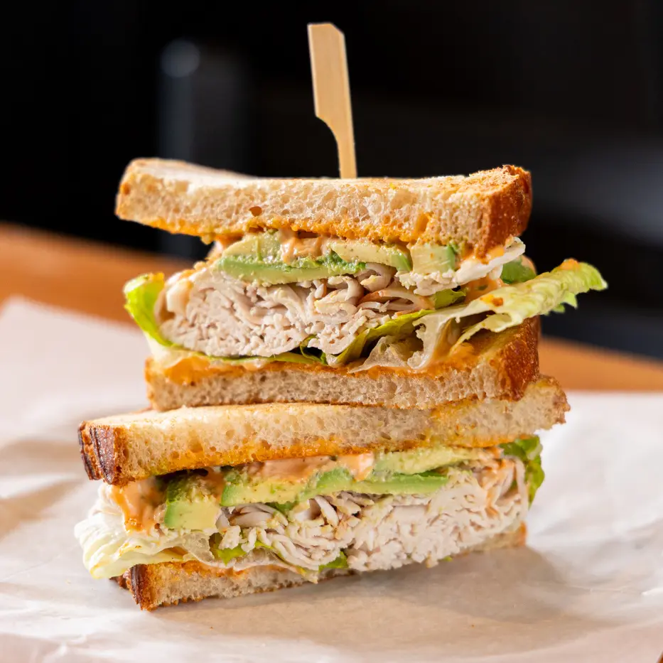 The Binky turkey avocado and chipotle sandwich is the perfect addition to the Cold tray found on our Annapolis Breakfast and Lunch Catering menu