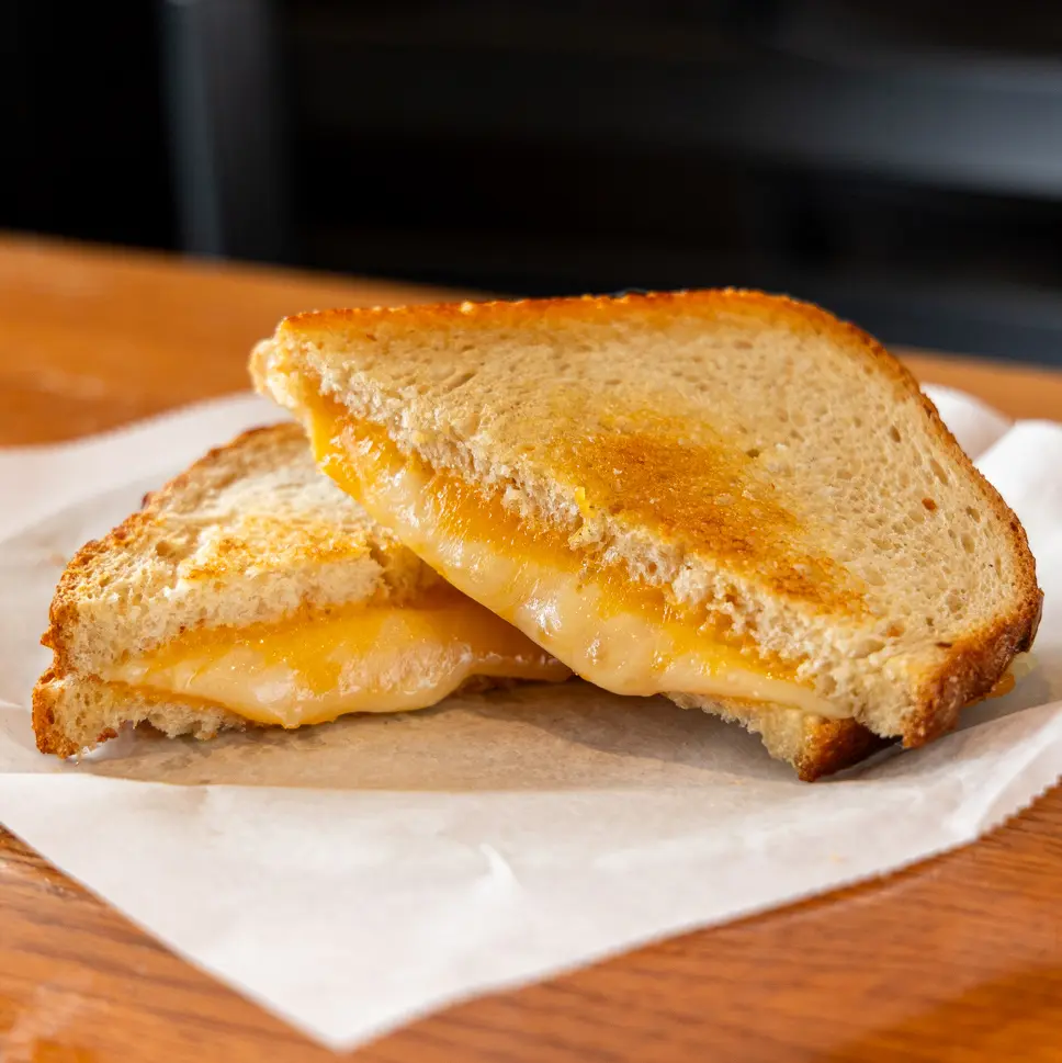 Try the scratch-made, yummy and melty grilled cheese. Best paired with our crab soup or soup of the day!